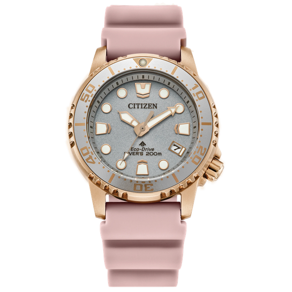 Ladies  Rose Gold Tone Citizen Eco-Drive Divers Watch  Robichau's Jewelry, LLC The Woodlands, TX
