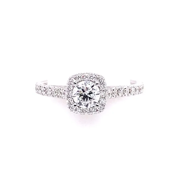 Rollands Design Diamond Cushion Halo Engagement Ring-.75cts Rolland's Jewelers Libertyville, IL