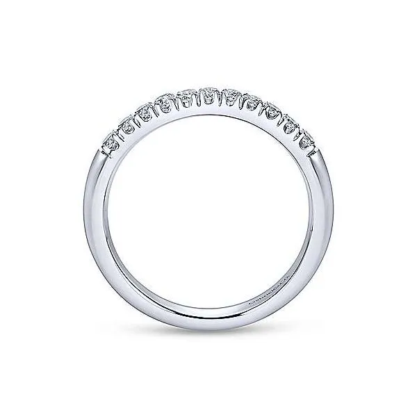 Gabriel French Pave Diamond Anniversary Band Image 2 Rolland's Jewelers Libertyville, IL