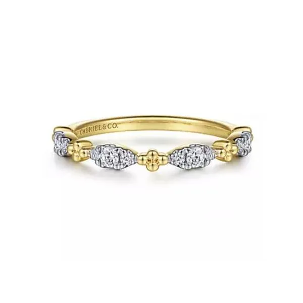 Gabriel Marquise Shape Bujukan Stackable Diamond Ring Rolland's Jewelers Libertyville, IL