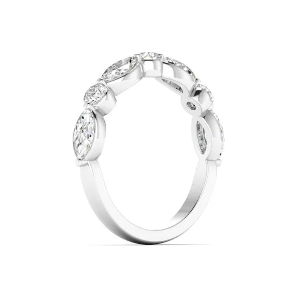 EVERLEE Marquese & Round Lab Grown Diamond Band Image 2 Rolland's Jewelers Libertyville, IL