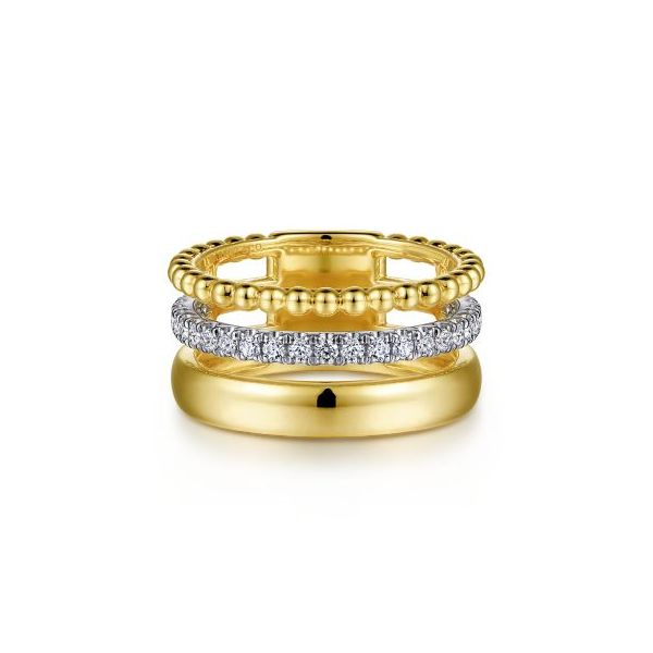 Gabriel Diamond & Bujukan Layered Ring Rolland's Jewelers Libertyville, IL