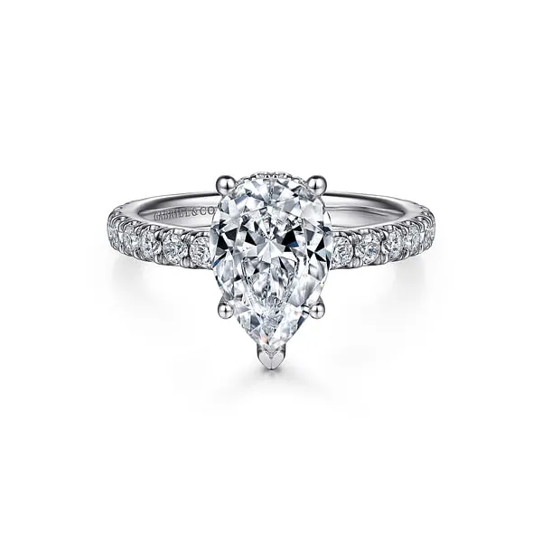 Gabriel Hidden Halo Diamond Semi Mount Rolland's Jewelers Libertyville, IL
