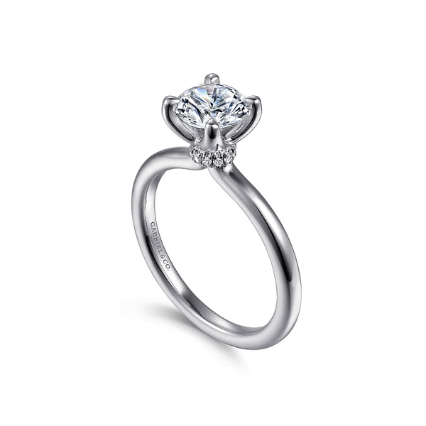 Gabriel Solitaire Diamond Semi Mount Image 3 Rolland's Jewelers Libertyville, IL