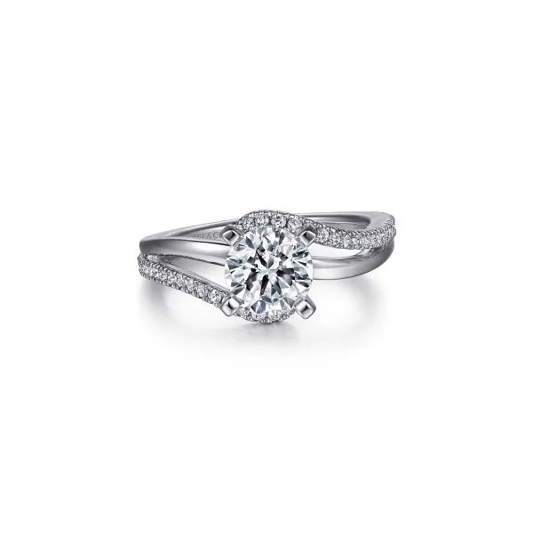 Gabriel Bypass Diamond Semi Mount Rolland's Jewelers Libertyville, IL
