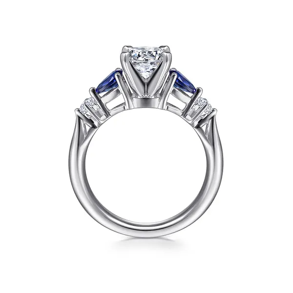 Gabriel Blue Sapphire & Diamond Semi Mount Image 2 Rolland's Jewelers Libertyville, IL