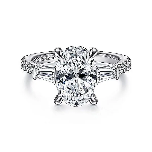 Gabriel Diamond Bagguette Semi-Mount Rolland's Jewelers Libertyville, IL