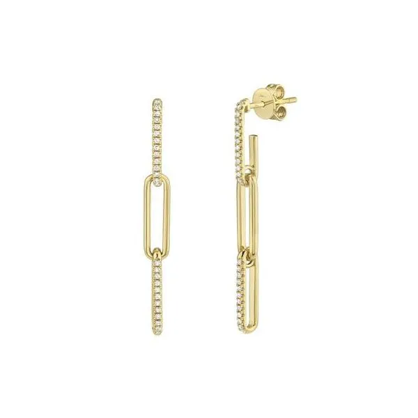 Shy Creation Diamond Link Earrings Rolland's Jewelers Libertyville, IL