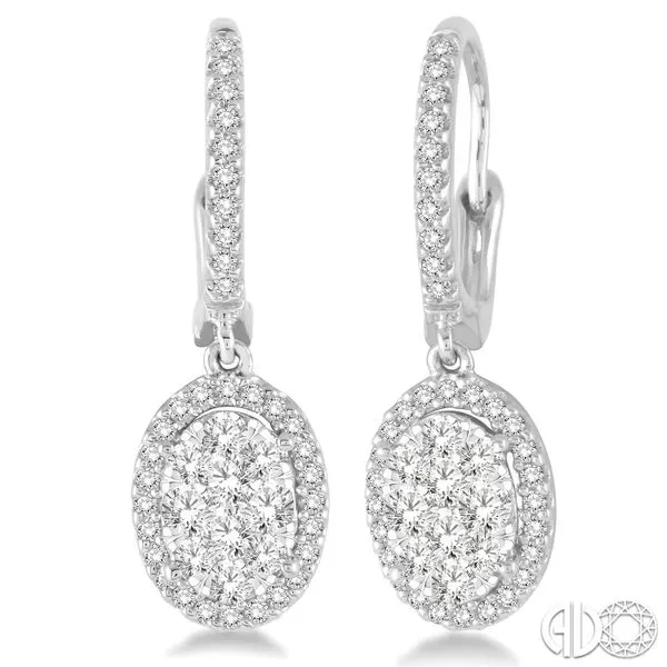 Rolland's Design Diamond Oval Earrings Rolland's Jewelers Libertyville, IL