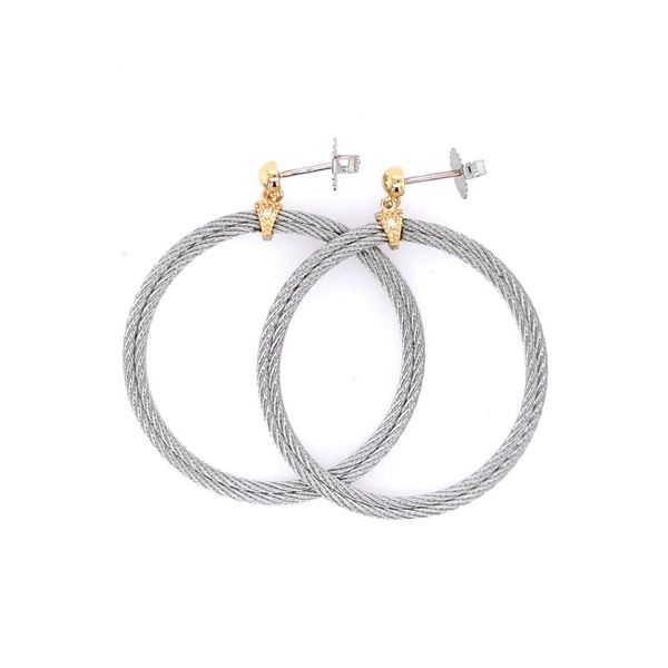 Alor Double Cable Wire Hoop Earrings Rolland's Jewelers Libertyville, IL