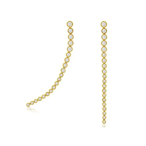 Rolland's Design Graduating Diamond Stiletto Earrings Rolland's Jewelers Libertyville, IL