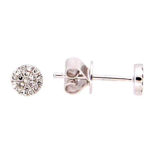 14Kw Diamond Disc Stud Earrings Rolland's Jewelers Libertyville, IL