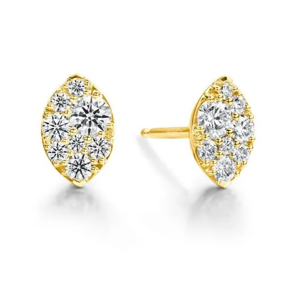 Hearts On Fire 18Ky Tessa Diamond Navette Earrings Rolland's Jewelers Libertyville, IL