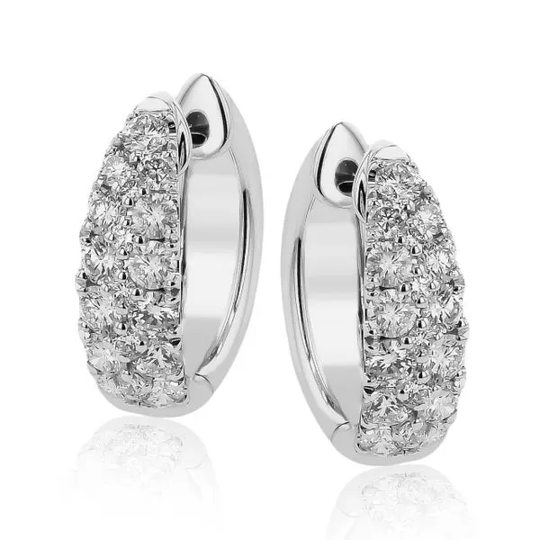 Simon G. Diamond Hoop Earrings Rolland's Jewelers Libertyville, IL