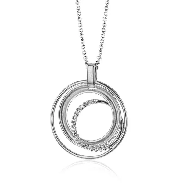 Simon G. Diamond Circle Pendant Rolland's Jewelers Libertyville, IL