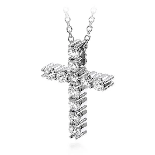 Hearts on Fire Whimsical Cross Diamond Necklace Image 2 Rolland's Jewelers Libertyville, IL