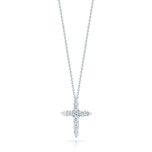 Roberto Coin Diamond Cross Pendant Rolland's Jewelers Libertyville, IL
