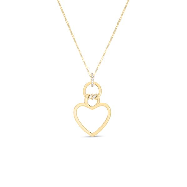 Roberto Coin Cialoma Diamond Heart Necklace Rolland's Jewelers Libertyville, IL