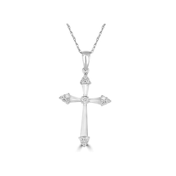 14Kw Diamond Cross Pendant Rolland's Jewelers Libertyville, IL