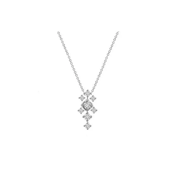 18K White Diamond Snowflake Pendant Rolland's Jewelers Libertyville, IL