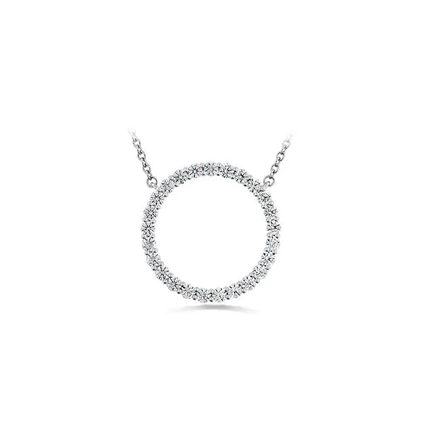 Hearts On Fire Diamond Signature Circle Pendant- Large Rolland's Jewelers Libertyville, IL