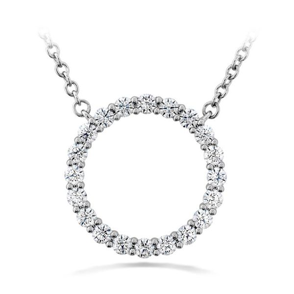 Hearts On Fire Diamond Signature Circle Pendant- Medium Rolland's Jewelers Libertyville, IL