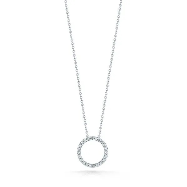 Roberto Coin Diamond Circle Pendant Rolland's Jewelers Libertyville, IL