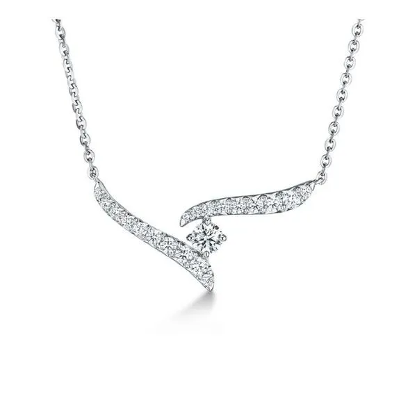 Hearts On Fire Vela Diamond Crossover Pendant Rolland's Jewelers Libertyville, IL
