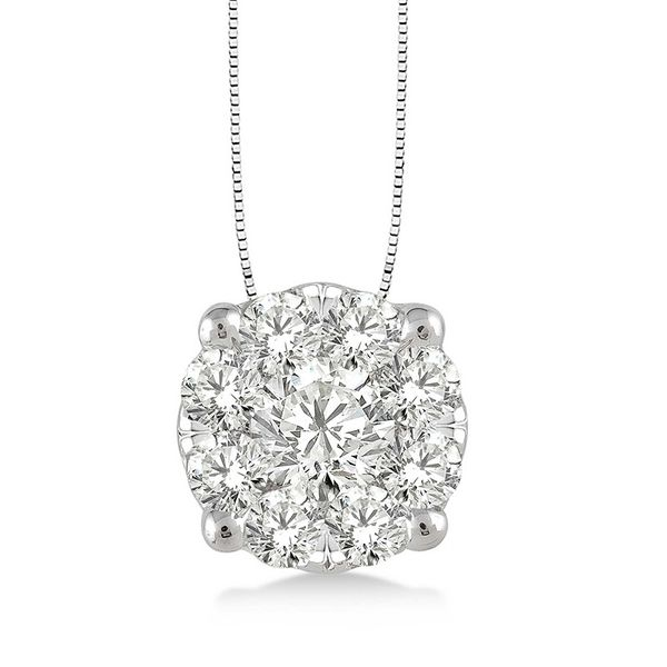 Rolland's Design Diamond Cluster Pendant- 0.50 Cts Rolland's Jewelers Libertyville, IL