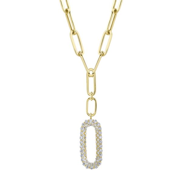 Shy Creation Diamond Paperclip Chain Necklace Rolland's Jewelers Libertyville, IL