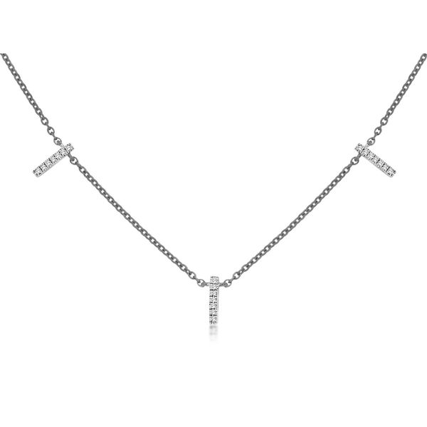 Rolland's Design Diamond Station Necklace Rolland's Jewelers Libertyville, IL
