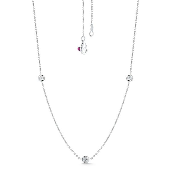 Roberto Coin 3 Station Diamond Necklace Rolland's Jewelers Libertyville, IL