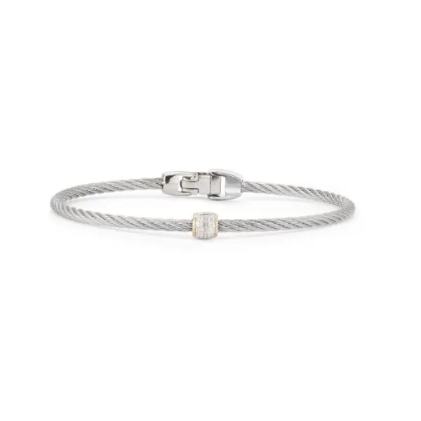 Alor Barrel Station Diamond Bracelet Rolland's Jewelers Libertyville, IL