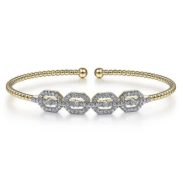 Gabriel Bujukan Beaded Cuff Bracelet Rolland's Jewelers Libertyville, IL