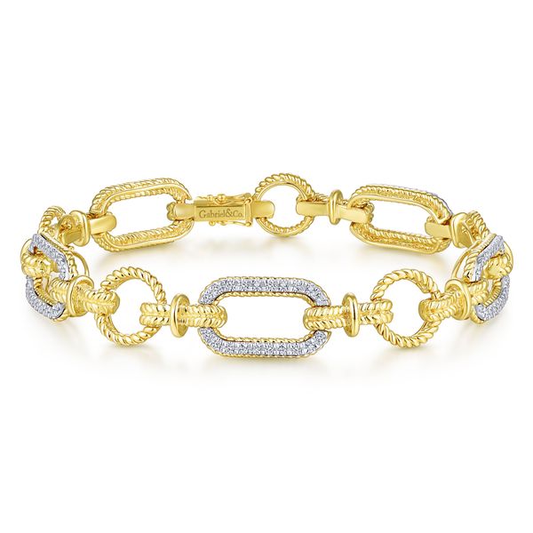 Gabriel Diamond Link Bracelet Rolland's Jewelers Libertyville, IL