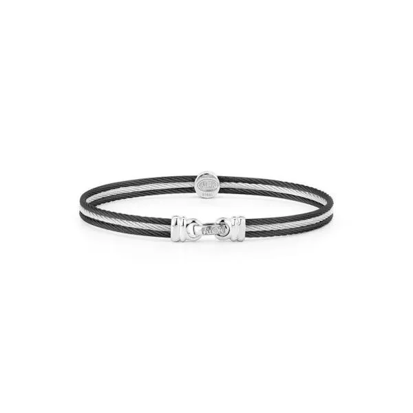 Alor Noir Single Station Diamond Bracelet Image 2 Rolland's Jewelers Libertyville, IL