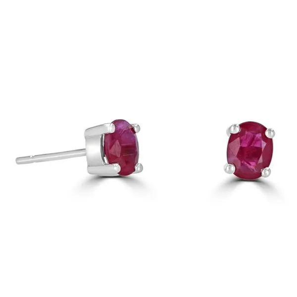 Rollands Design Ruby Stud Earrings Rolland's Jewelers Libertyville, IL