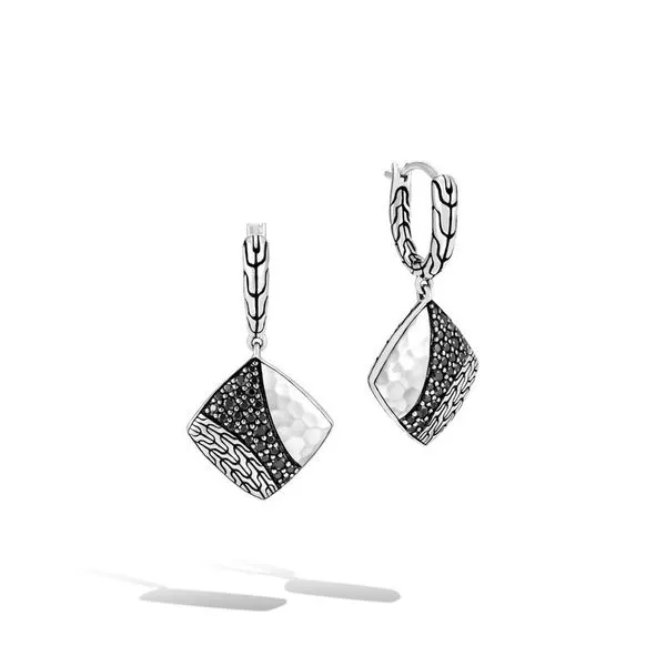 John Hardy Drop Earrings W/ Black Sapphire Rolland's Jewelers Libertyville, IL