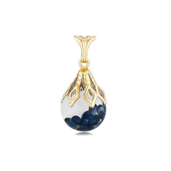 Carla Floating Sapphire Pendant Rolland's Jewelers Libertyville, IL