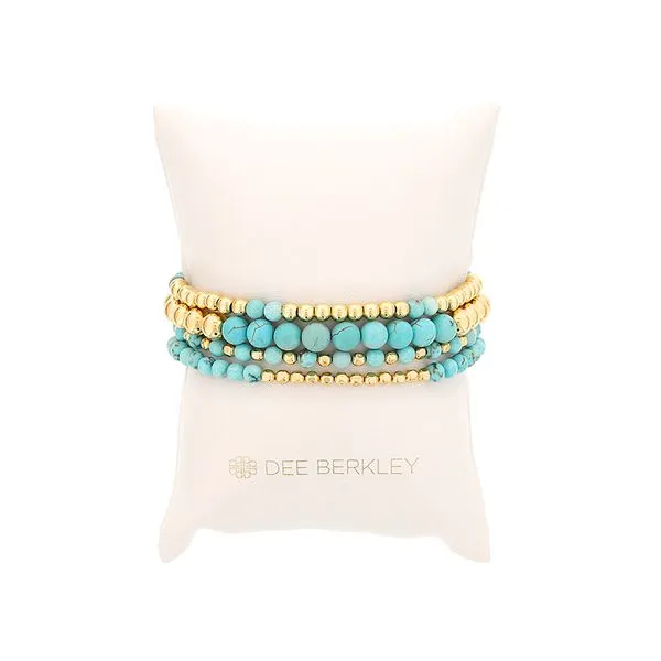Dee Berkley 'Bright Morning' Blue Howlite Stackable Bracelet Set Rolland's Jewelers Libertyville, IL