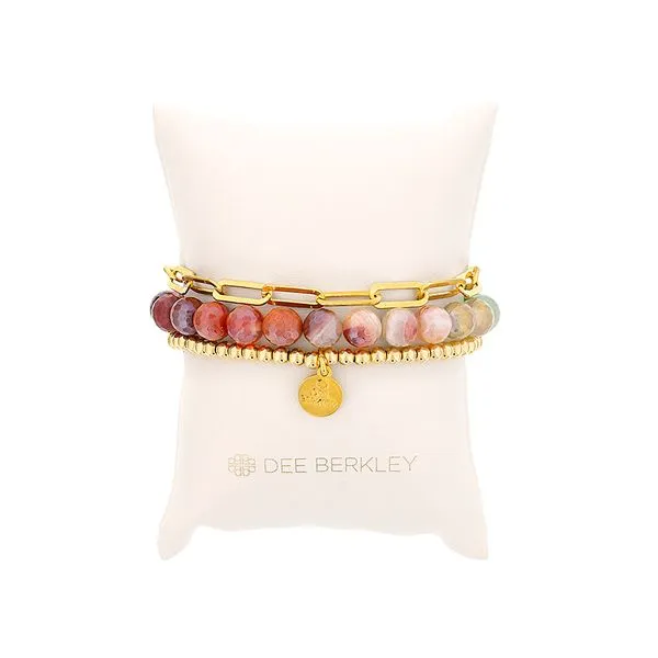 Dee Berkley 4 Seasons Ombre Mystic Coated Stackable Bracelet Set Rolland's Jewelers Libertyville, IL