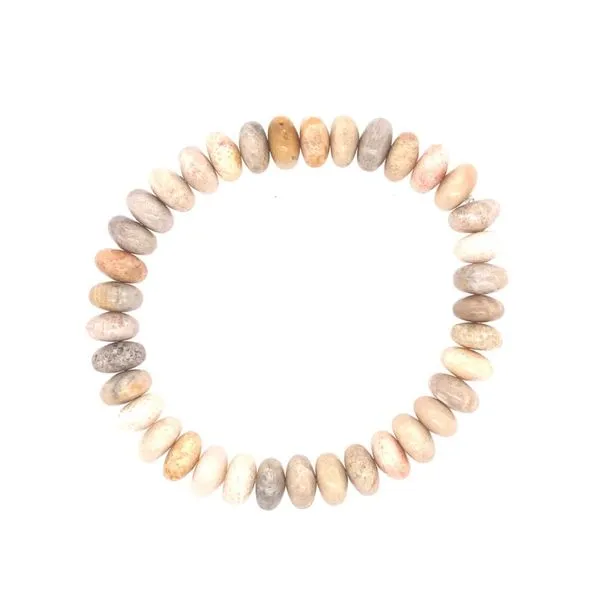 Dee Berkley 8mm Rhondell Smooth Fossil Beaded Bracelet Rolland's Jewelers Libertyville, IL