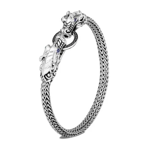 John Hardy Naga Bracelet with Black Sapphire and Spinel Rolland's Jewelers Libertyville, IL