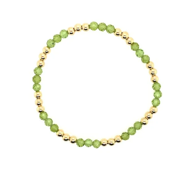 Dee Berkley Labradorite & Gold Bead Station Bracelet Rolland's Jewelers Libertyville, IL