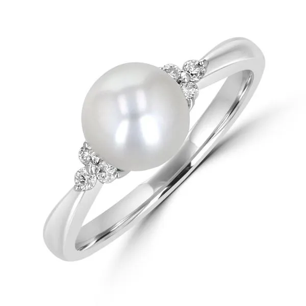 Rollands Design Pearl & Diamond Ring Rolland's Jewelers Libertyville, IL