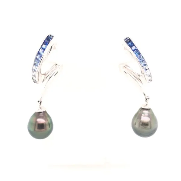 Rolland's Design Black Tahitian Pearl Earrings Rolland's Jewelers Libertyville, IL