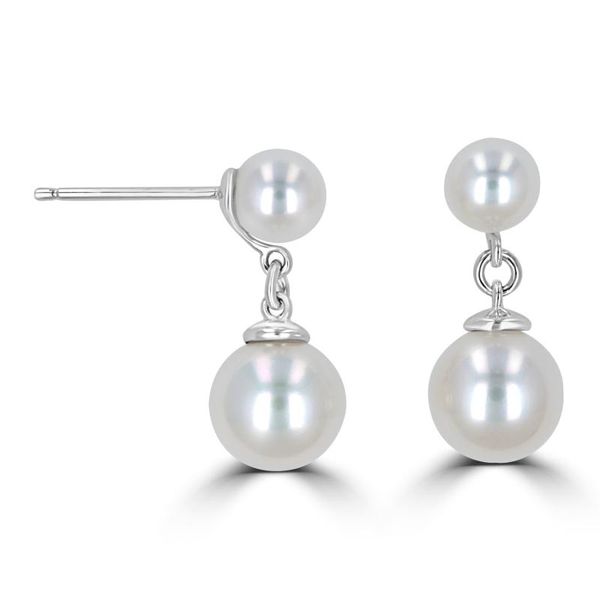 Rollands Design Pearl Drop Earrings Rolland's Jewelers Libertyville, IL