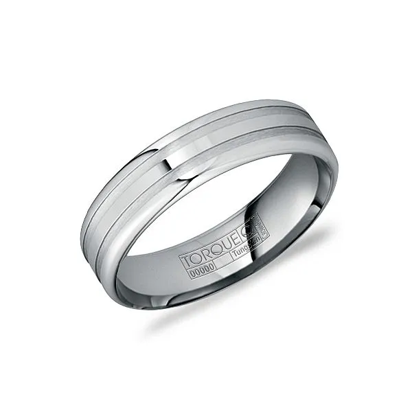Crown Ring Black Ceramic & Black Tungsten Band Rolland's Jewelers Libertyville, IL
