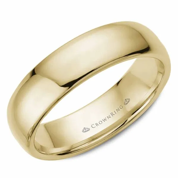 Crown Ring Polished Men's Band Rolland's Jewelers Libertyville, IL