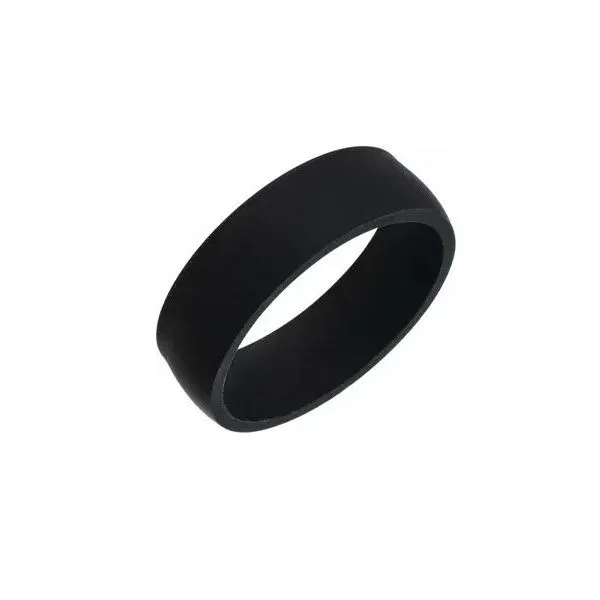 Black Silicone Wedding Band Rolland's Jewelers Libertyville, IL